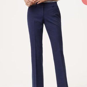 Loft Marisa Navy Straight Leg Dress Pants, Size 0